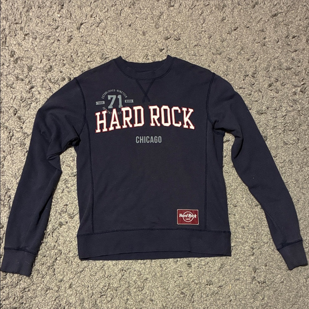 Hard Rock Cafe Dark Blue Crewneck Sweater